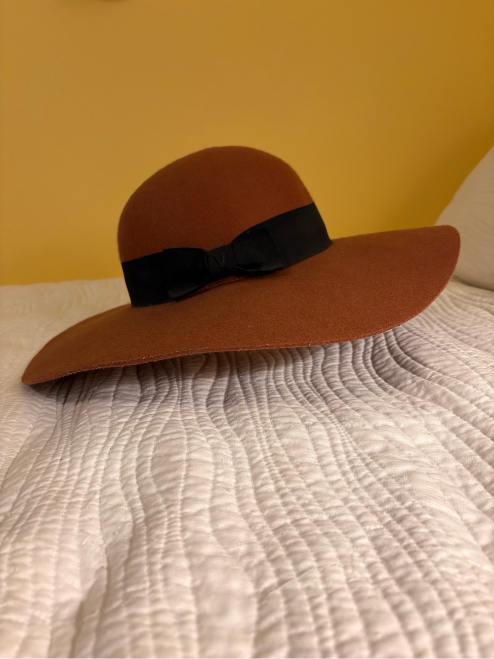 Vans Brown Wide-Brim Felt Hat with Black Band